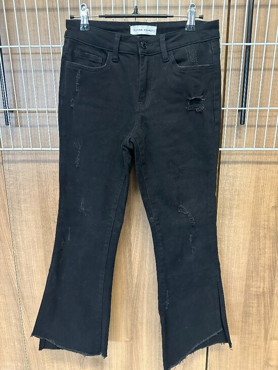 Flying Monkey Denim - Flying Monkey Cropped Black Jeans